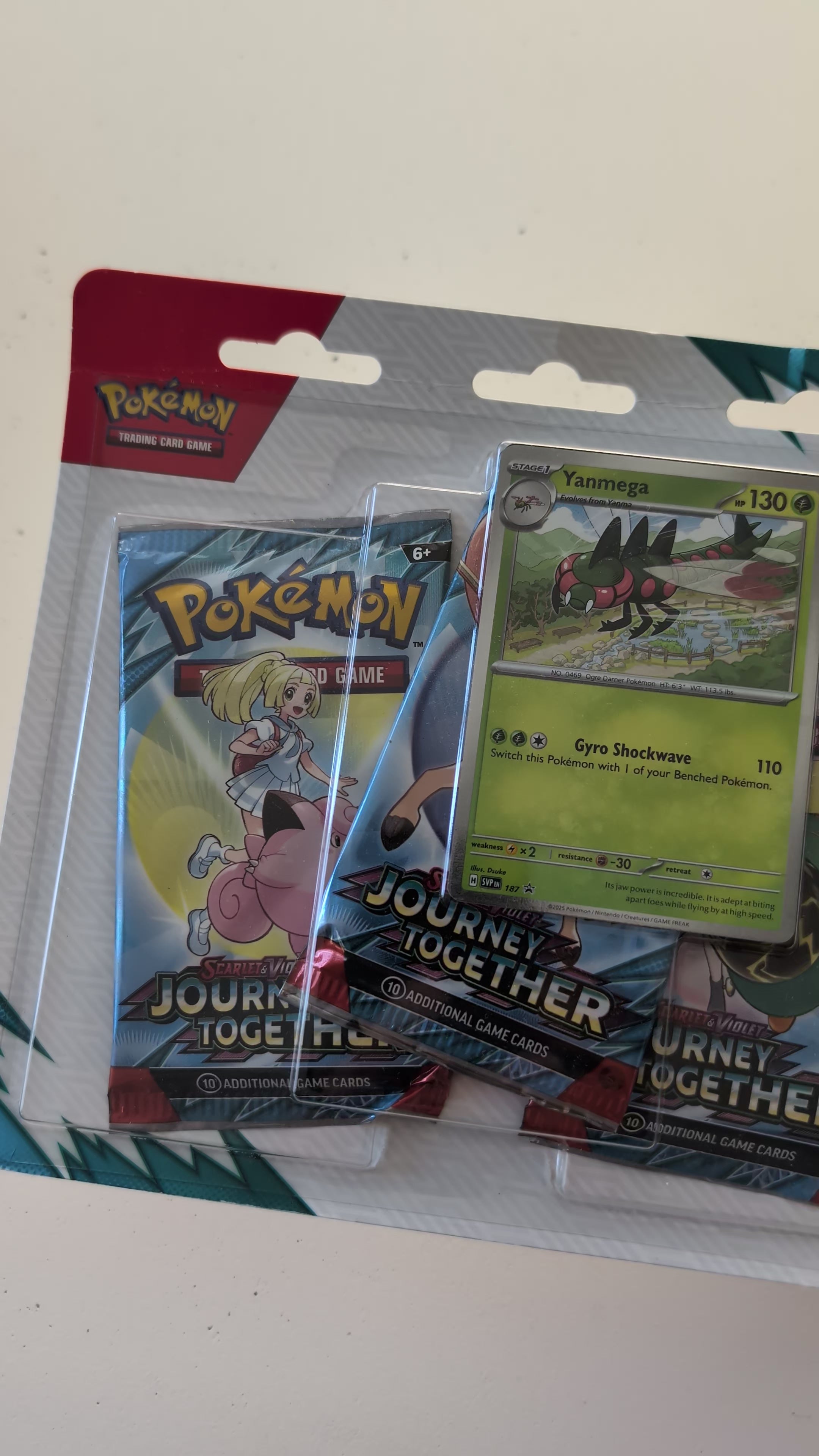 Journey Together 3 Pack Blister [Yanmega] - SV09: Journey Together (JTG)