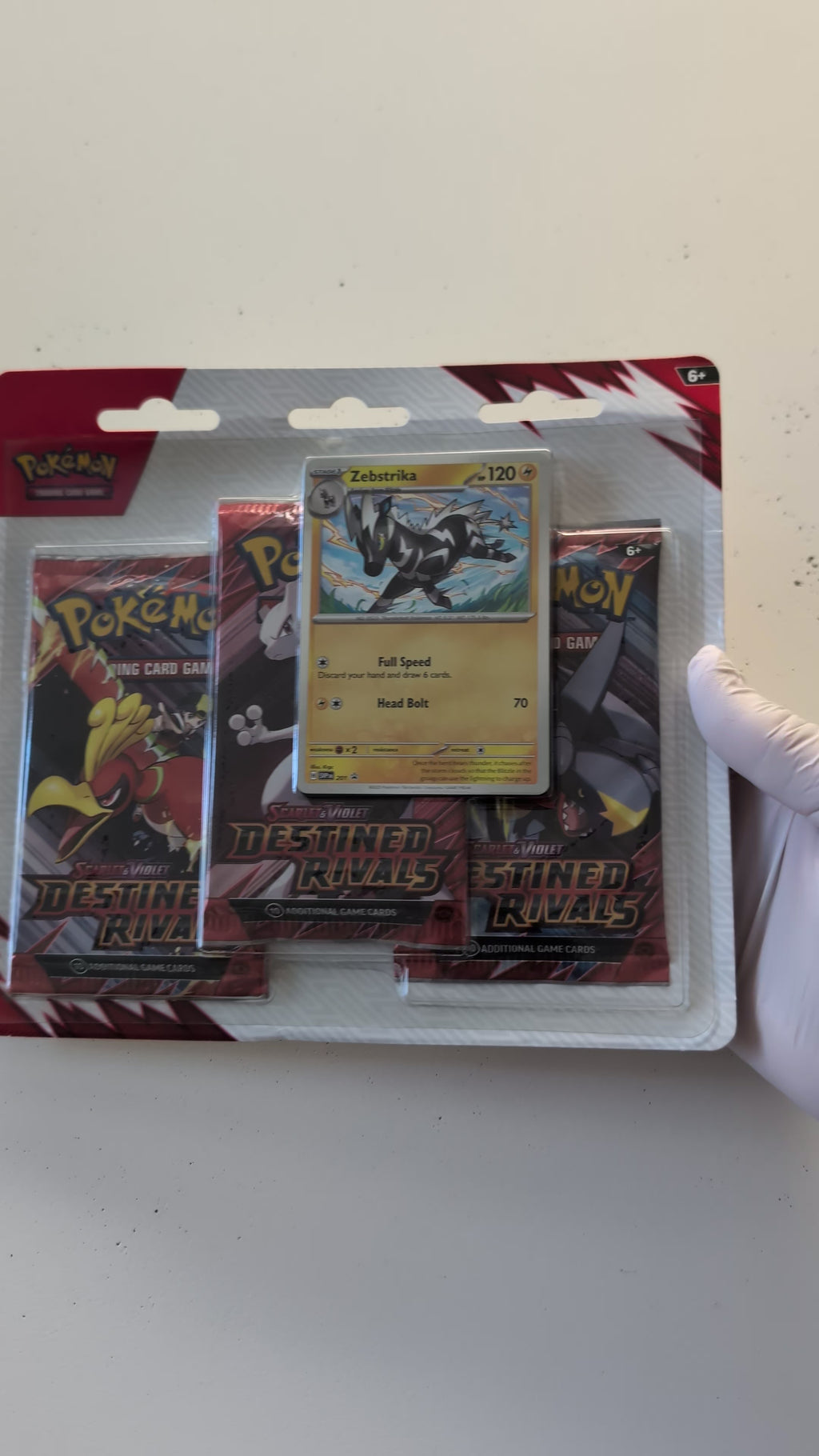 Destined Rivals 3 Pack Blister [Zebstrika] - SV10: Destined Rivals (DRI)