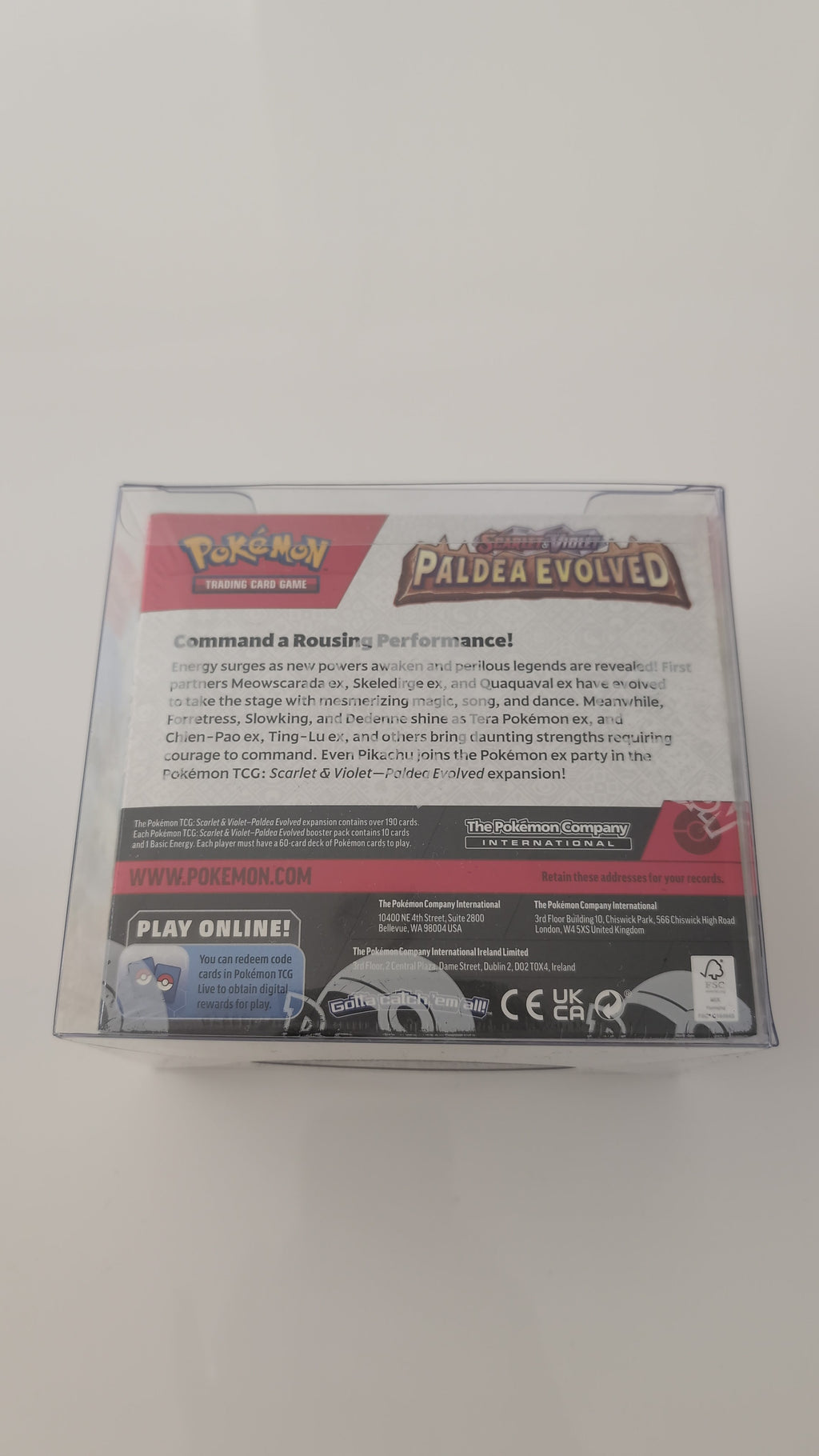 Paldea Evolved Booster Box - SV02: Paldea Evolved (PAL) w/ DENTED BOX, PERFORATION INDENT, HOLE