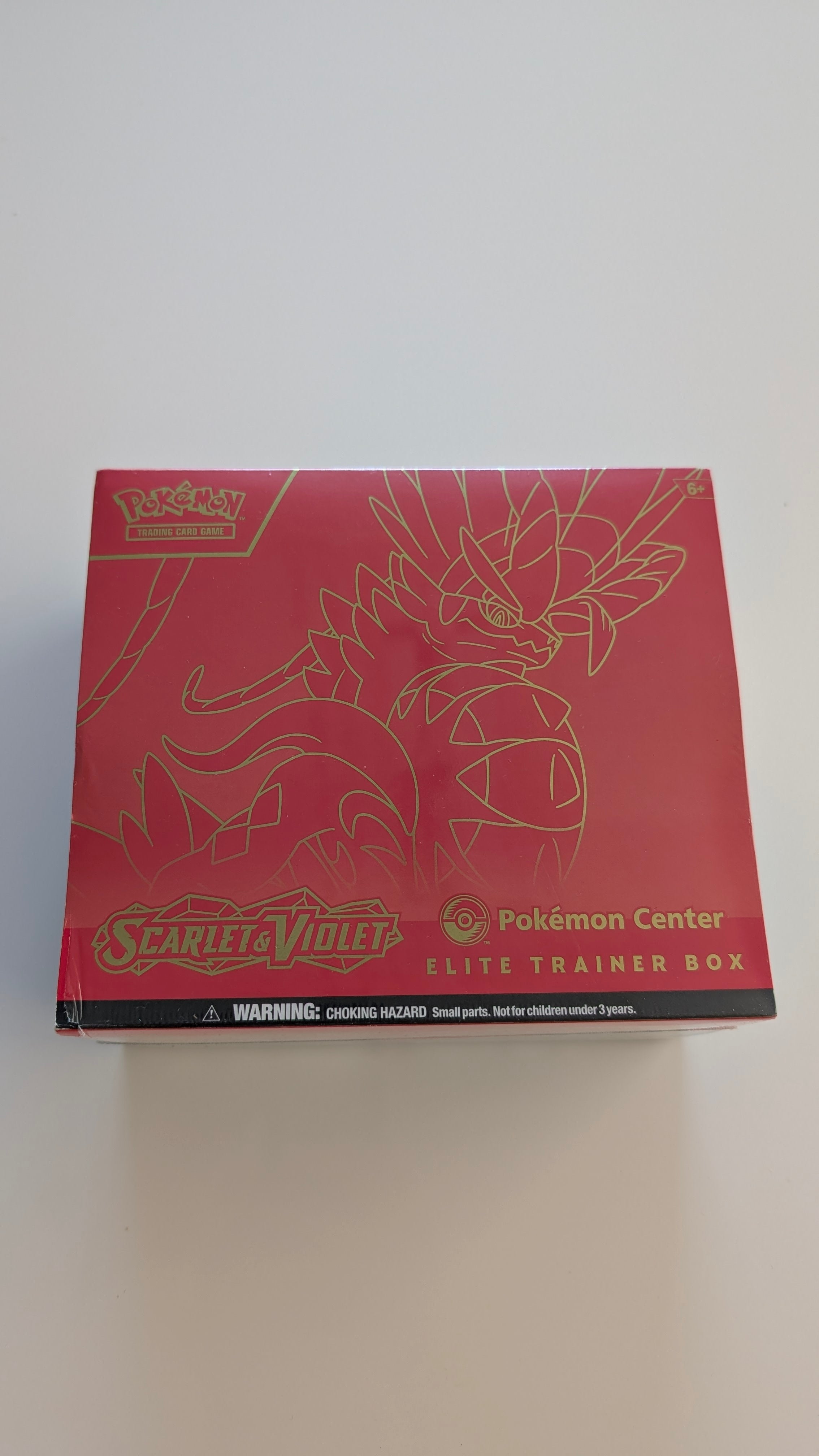 Scarlet & Violet Pokemon Center Elite Trainer Box (Exclusive) [Koraidon] - SV01: Scarlet & Violet Base Set (SVI) w/ CORNER TEAR & DENT
