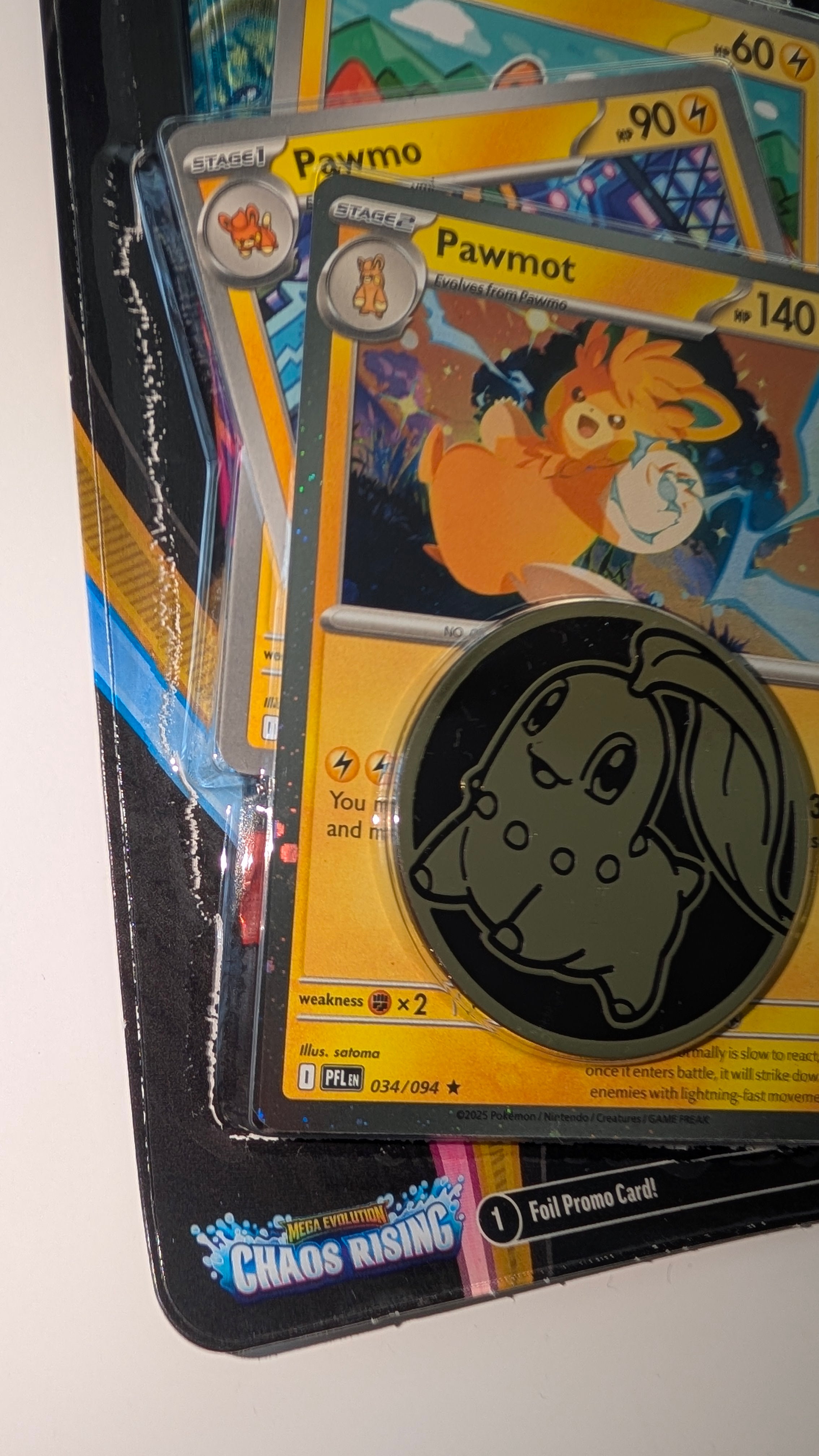 Chaos Rising Premium Checklane Blister [Pawmot Cosmic Holo] - ME04: Chaos Rising (CRI)