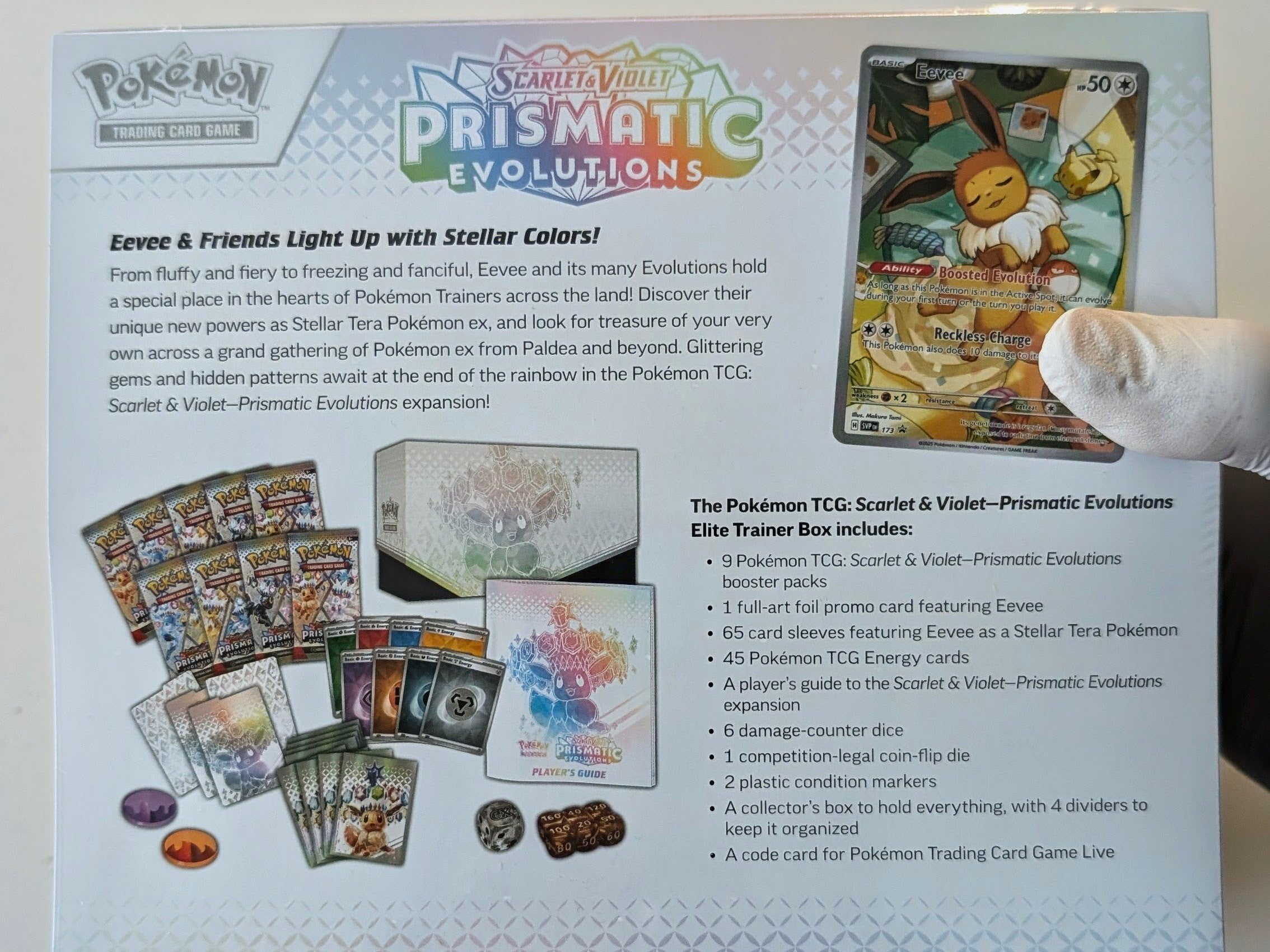 Prismatic Evolutions Elite Trainer Box - SV: Prismatic Evolutions (PRE) w/ SIDE TEAR