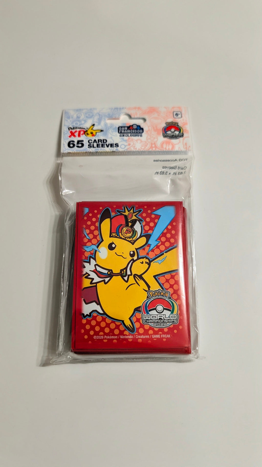 Official Pokémon World Championships 2026 San Francisco Exclusive Card Sleeves