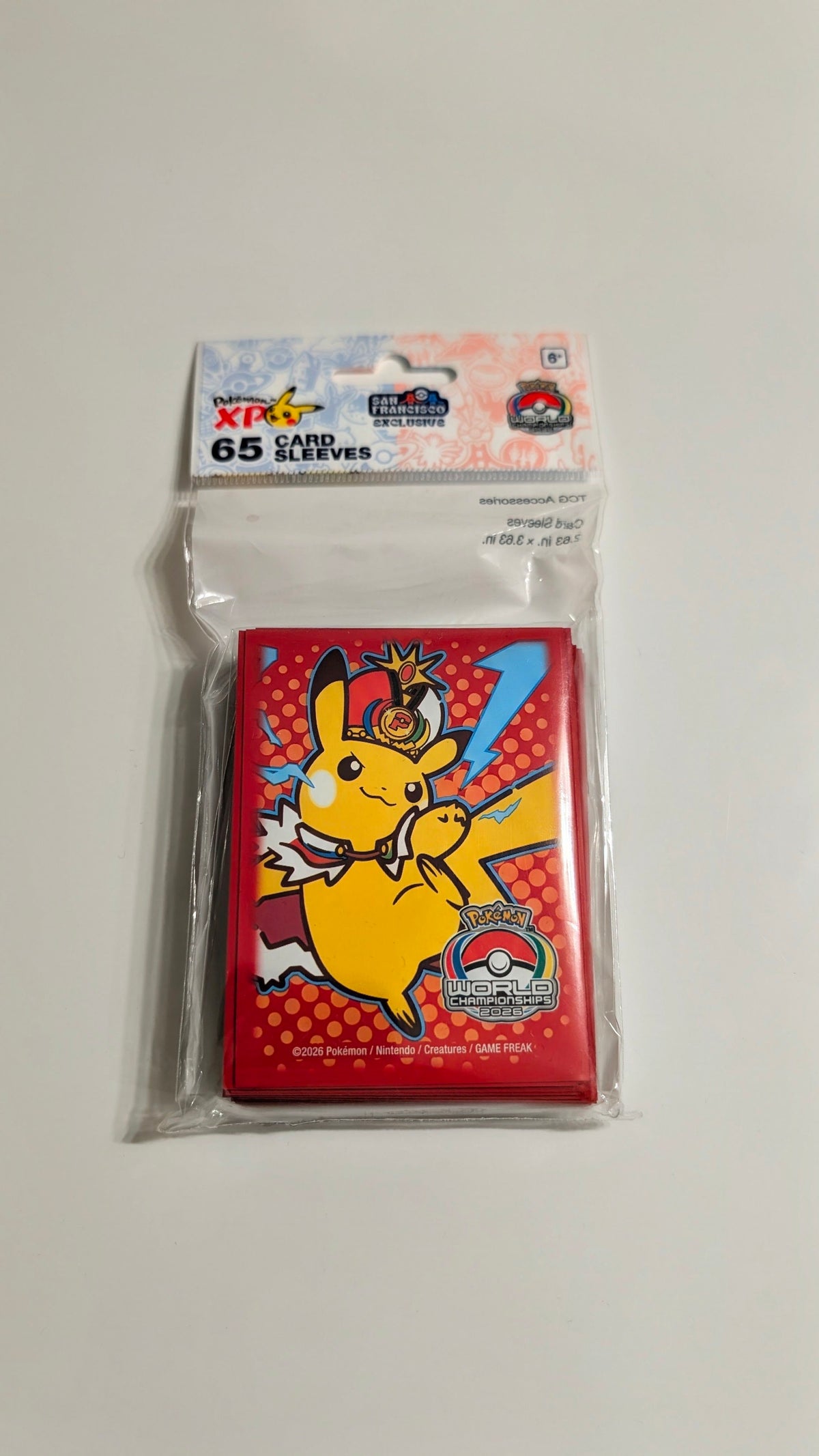 Official Pokémon World Championships 2026 San Francisco Exclusive Card Sleeves