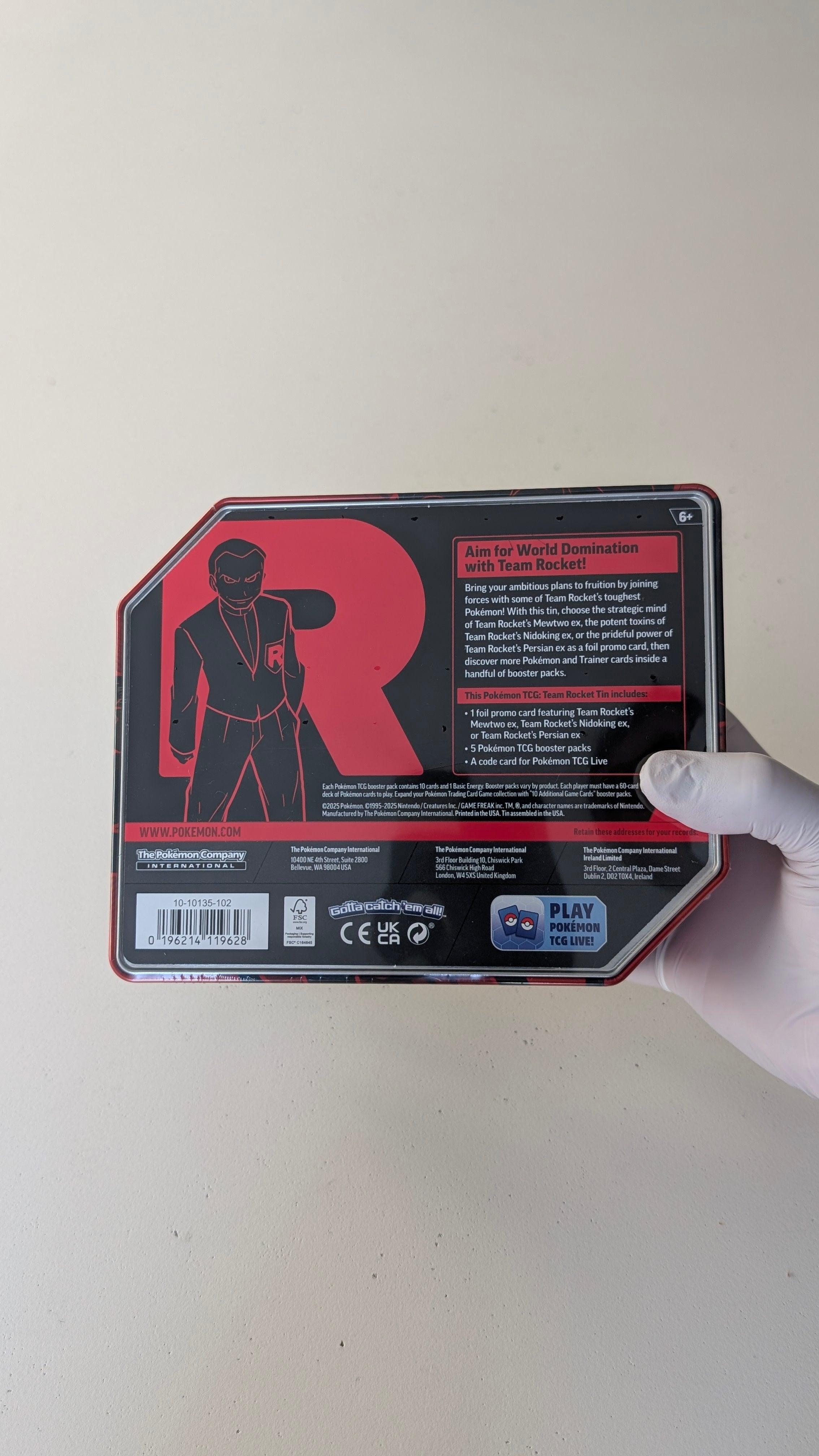 Team Rocket Tin [Team Rocket's Nidoking ex] - Miscellaneous Cards & Products (MCAP)