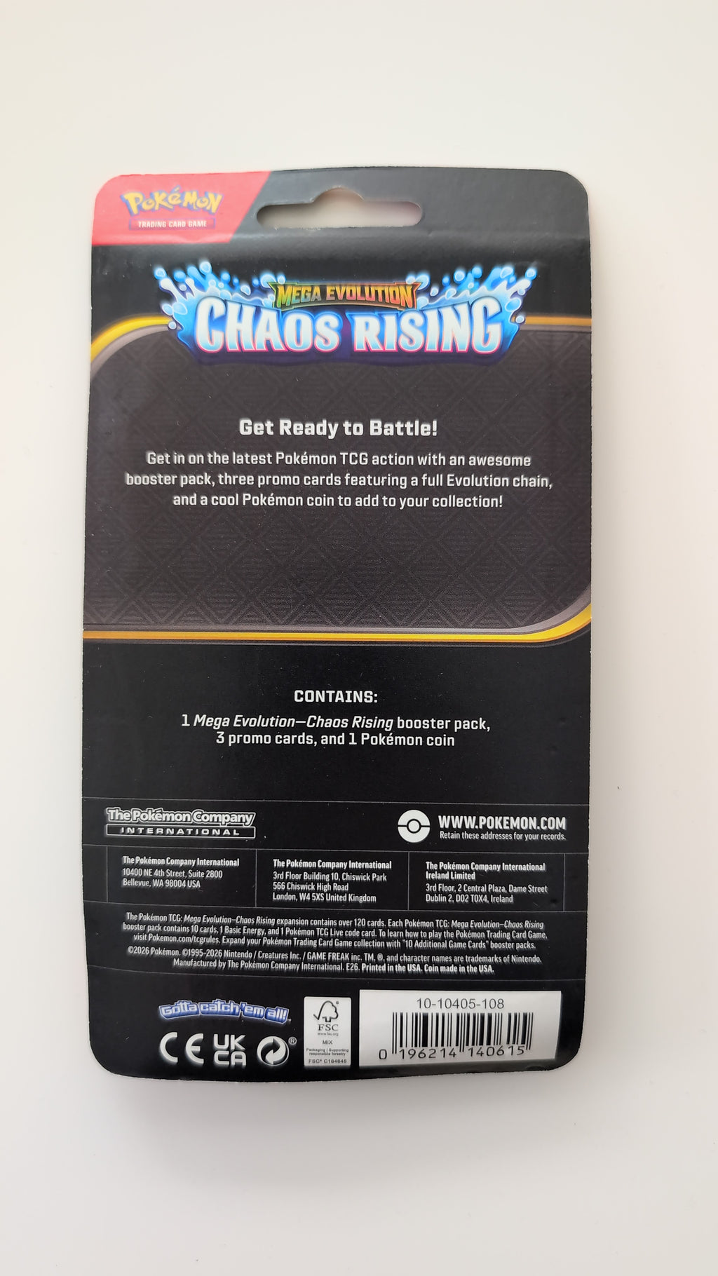 Chaos Rising Premium Checklane Blister [Pawmot Cosmic Holo] - ME04: Chaos Rising (CRI)