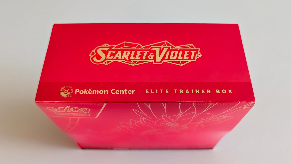Scarlet & Violet Pokemon Center Elite Trainer Box (Exclusive) [Koraidon] - SV01: Scarlet & Violet Base Set (SVI) w/ CORNER TEAR & DENT