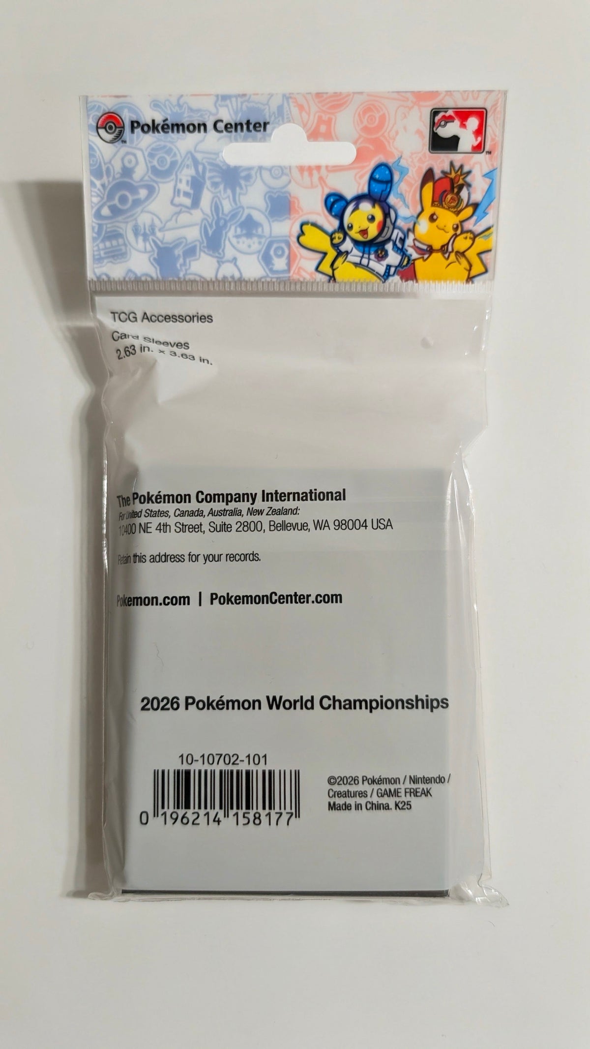 Official Pokémon World Championships 2026 San Francisco Exclusive Card Sleeves
