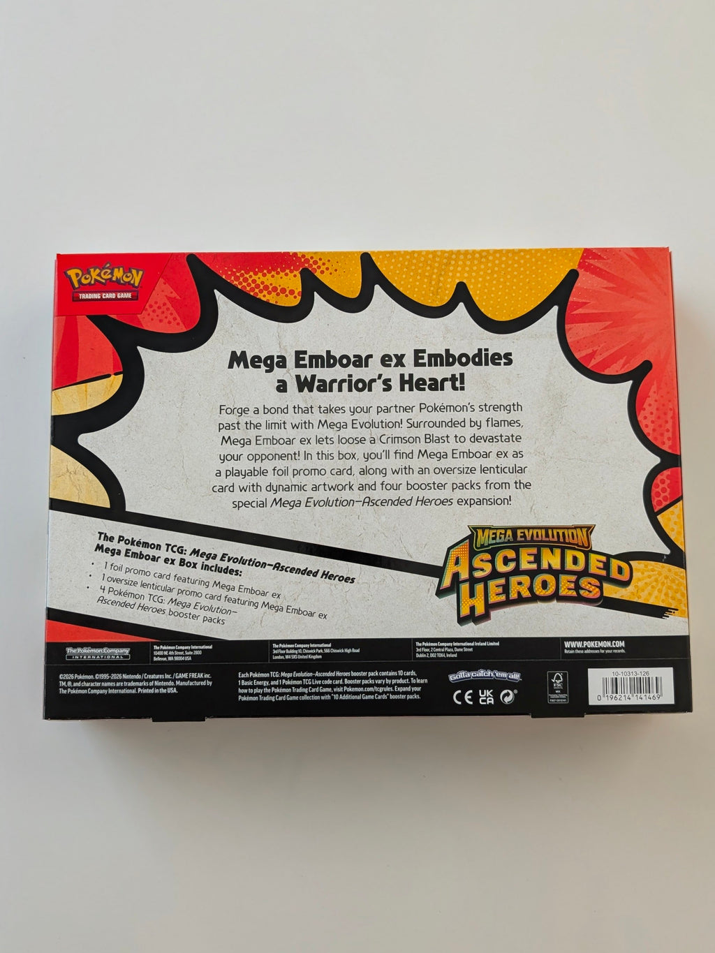 Ascended Heroes Mega Emboar ex Box - ME: Ascended Heroes (ASC)